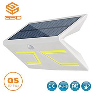 5W thông minh LED năng lượng mặt trời & lnductive tường ánh sáng trắng